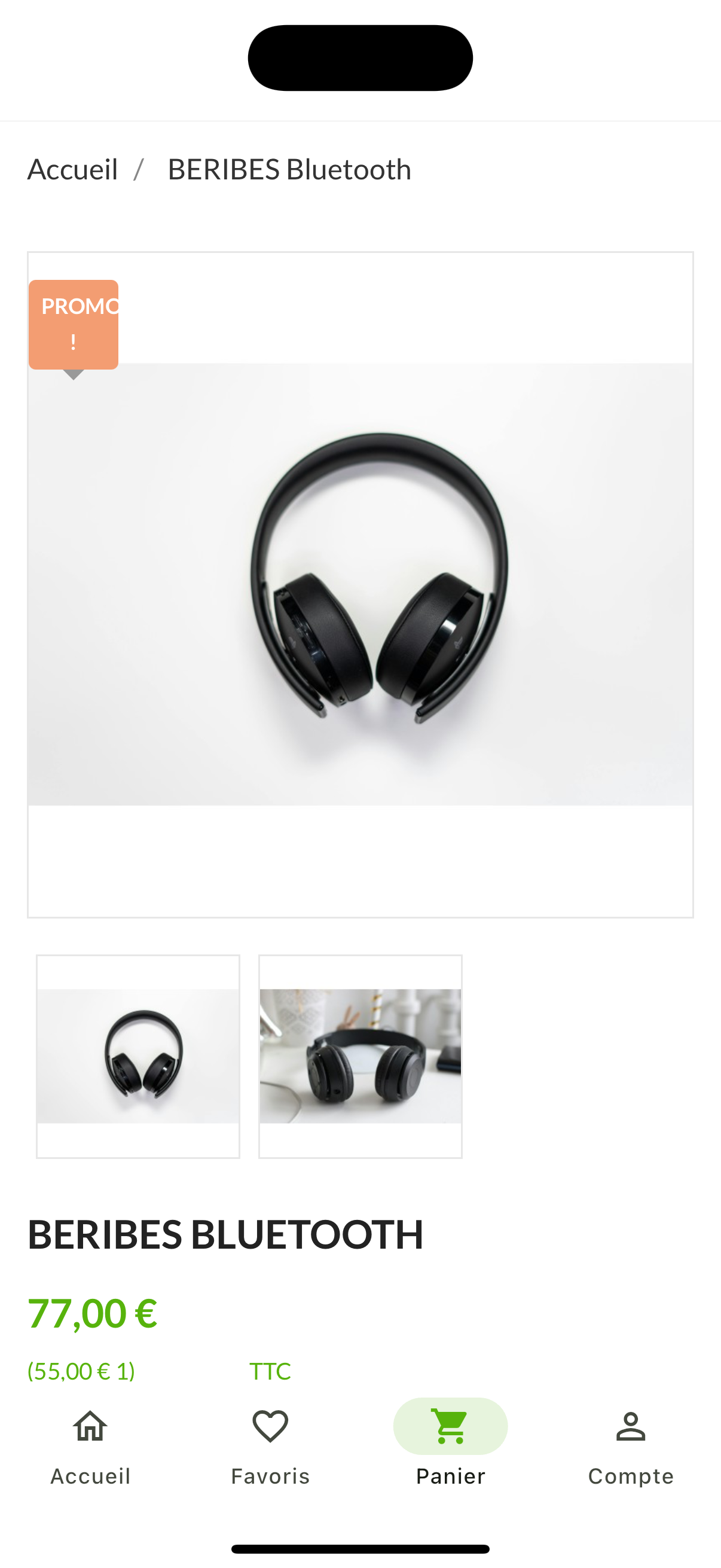 Benin Digital marketplace app screen 4